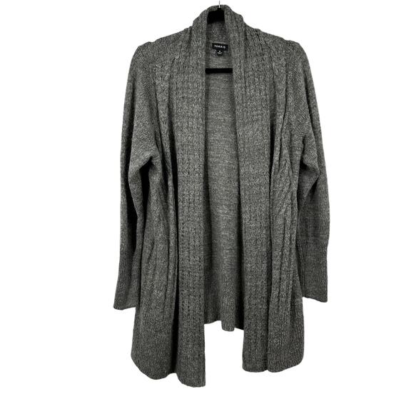 torrid Sweaters - Torrid Knit Gray Sweater Cardigan size 2 Acrylic Nylon